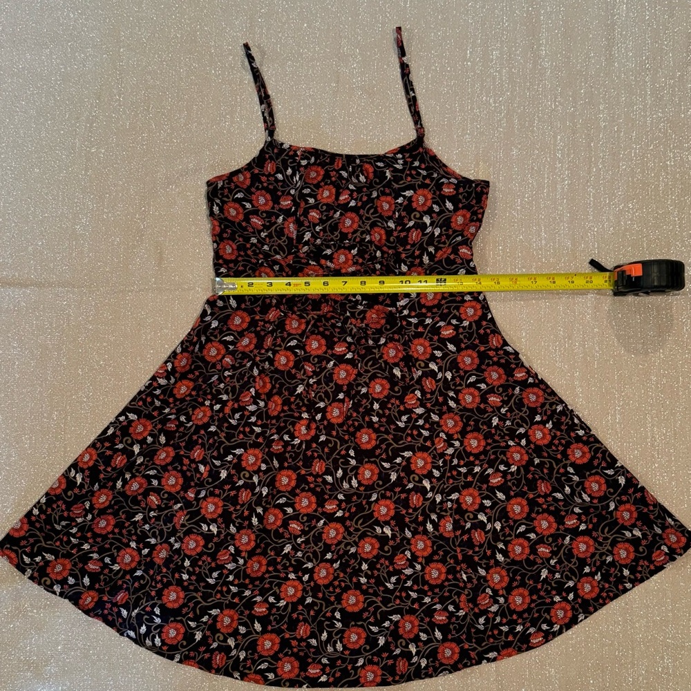 Band of Gypsies black floral dress with pockets - Picture 2 of 7